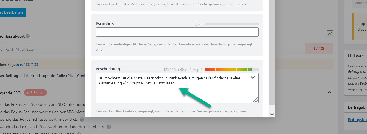 Meta Description schreiben