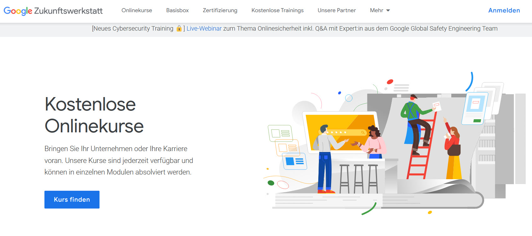 Zukunftswerkstatt von Google absolvieren