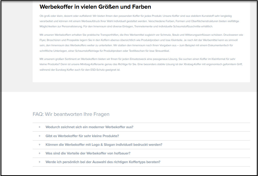 Kaufinformationen FAQ Bild 4
