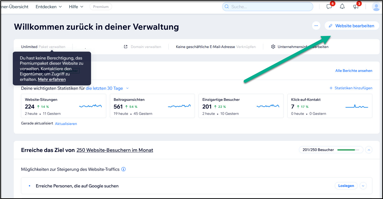 Wix Website bearbeiten - Bild 2
