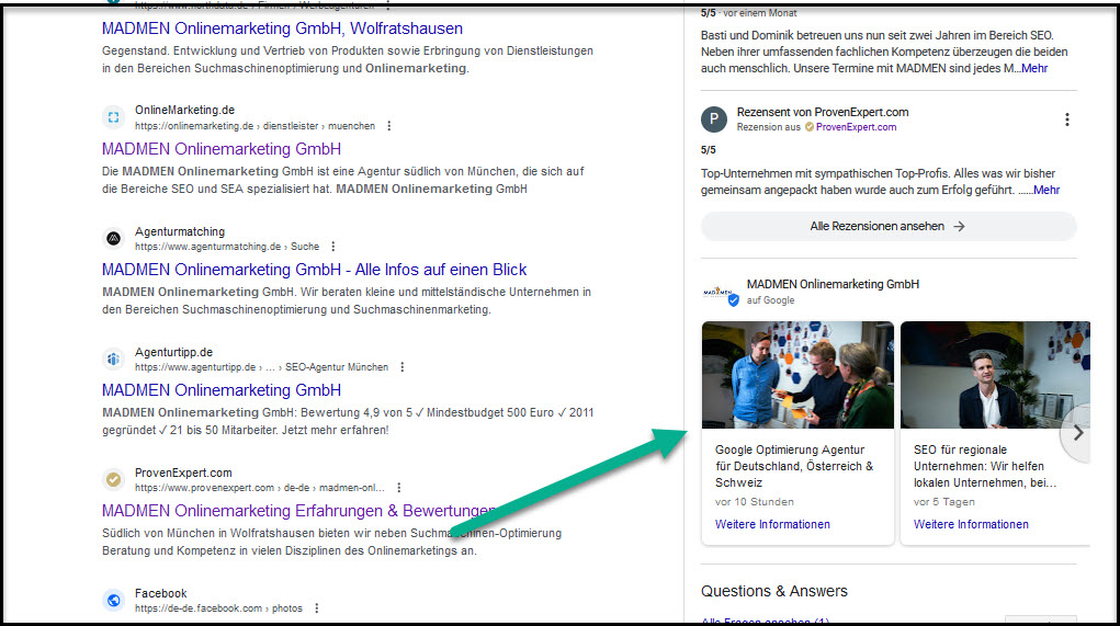 Beiträge bei Google veröffentlichen