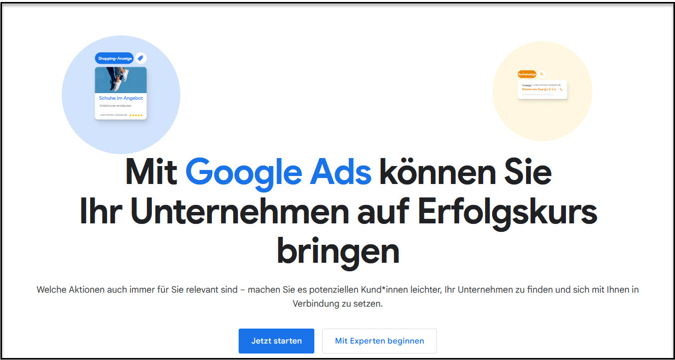 Google Ads Kampagne einrichten