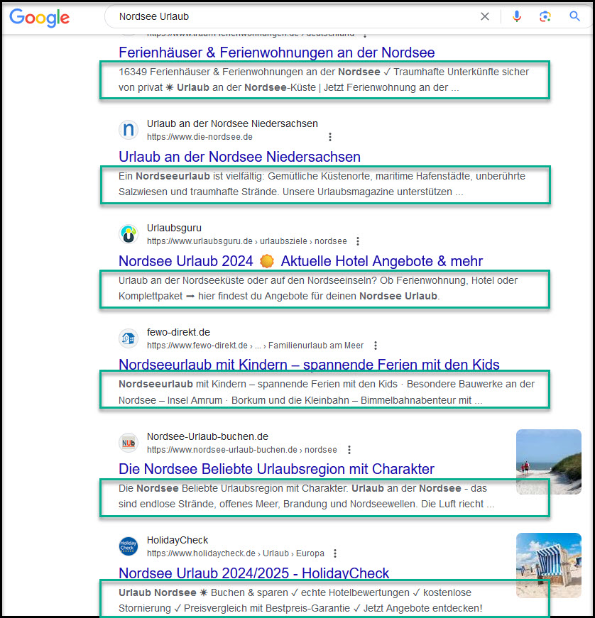 Meta Description bei Google