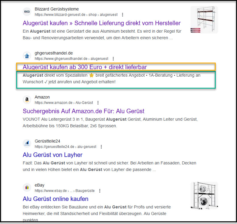 Meta Tags der Seite Bild 2