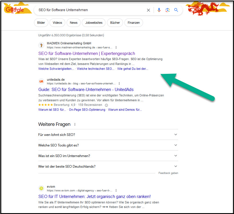 SEO für Software Unternehmen Bild 1
