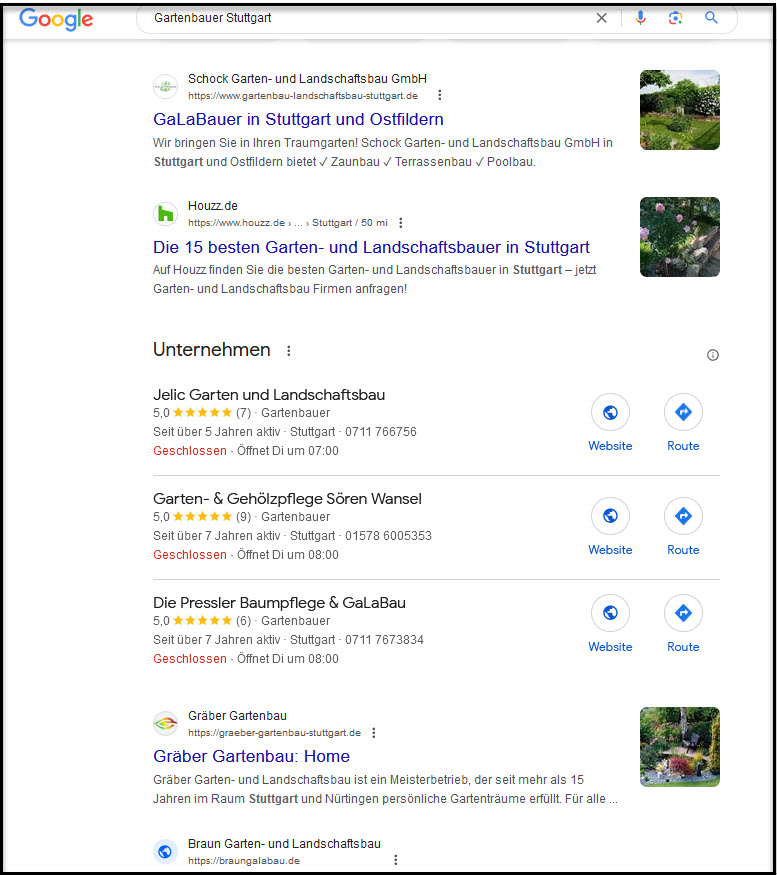 Generisches Keyword Gartenbau Stuttgart