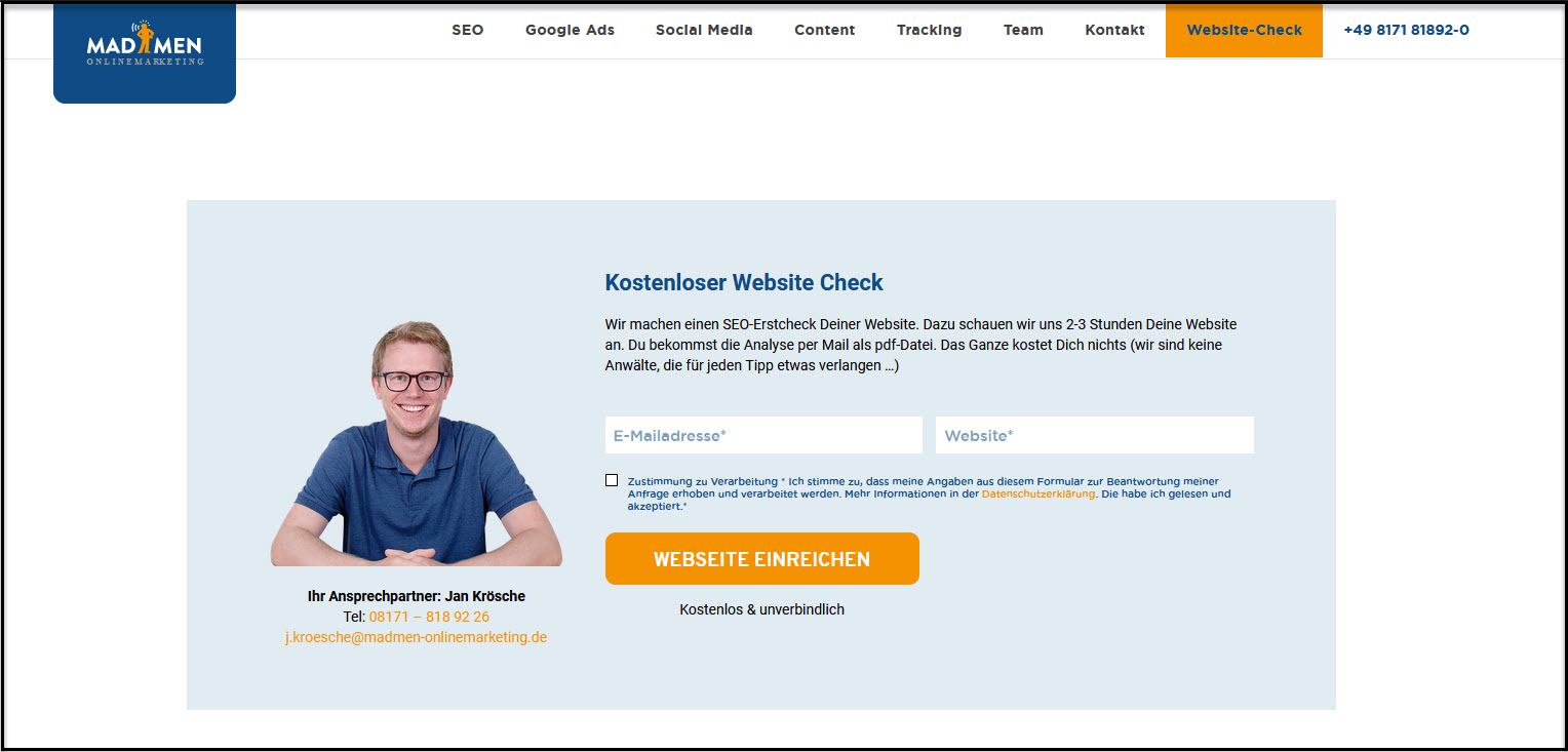 Leadgenerierung MADMEN Onlinemarketing