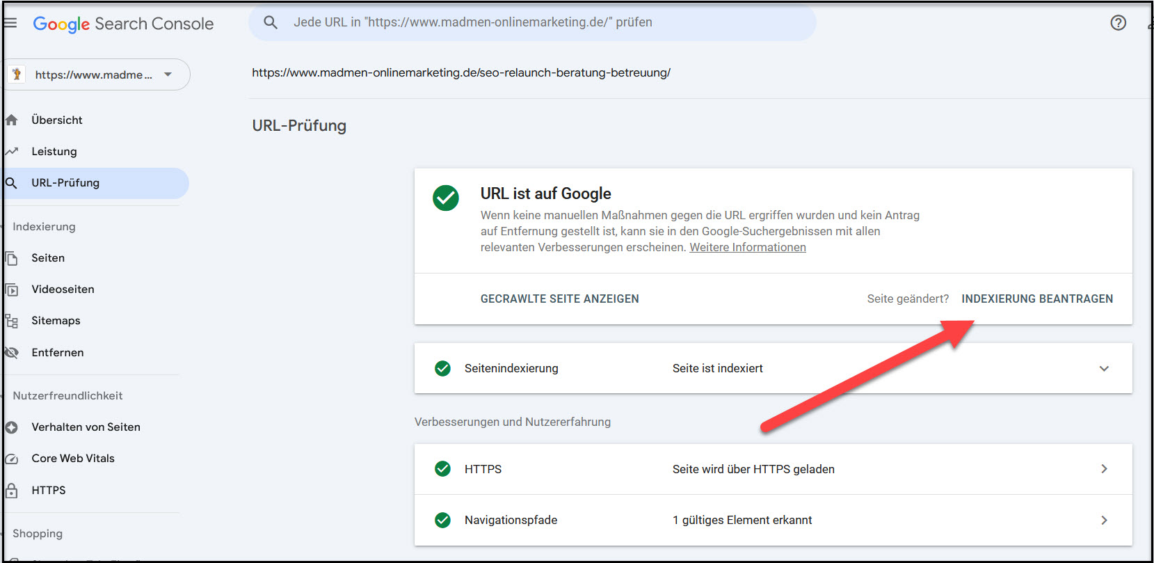 Webseite bei Google einreichen