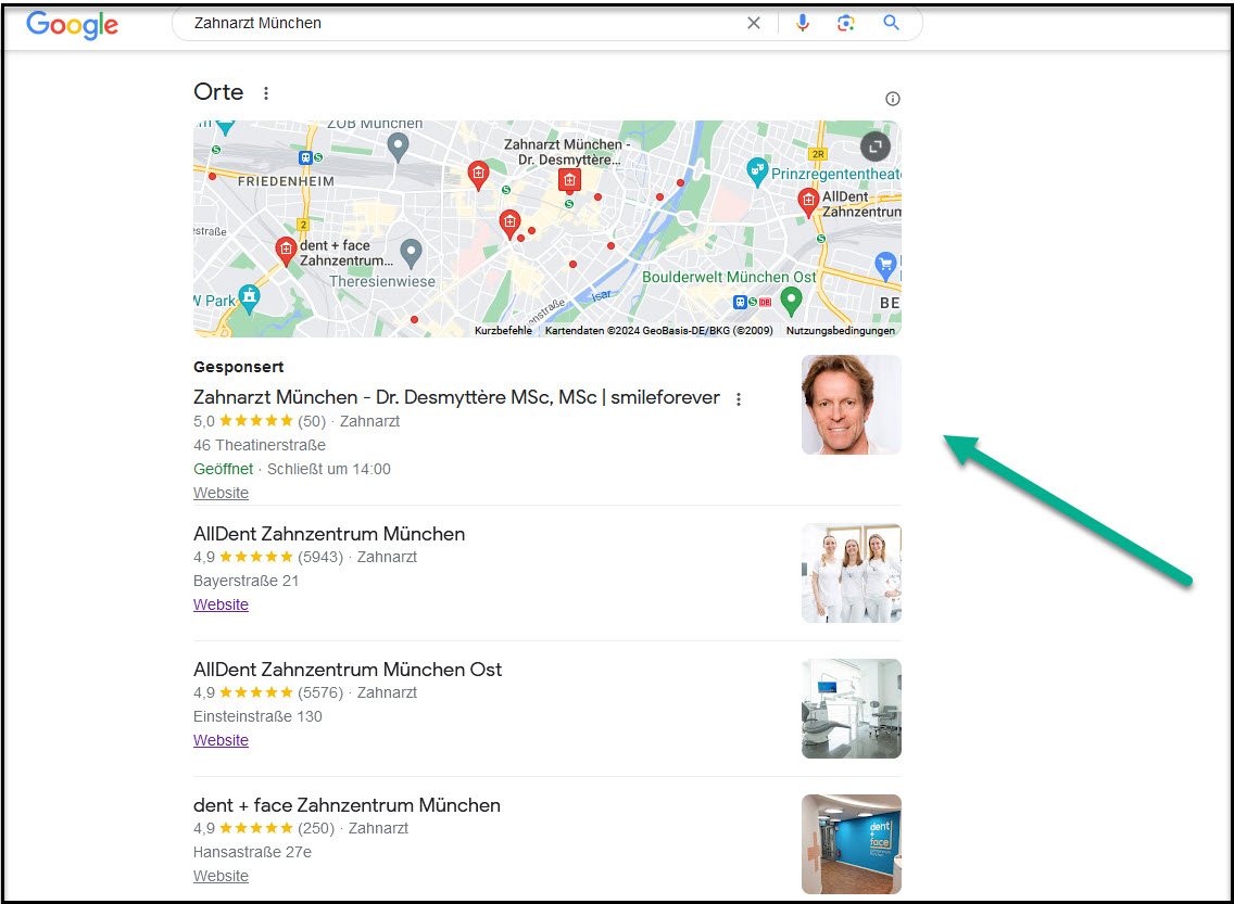 Ads im Local Pack bei Google