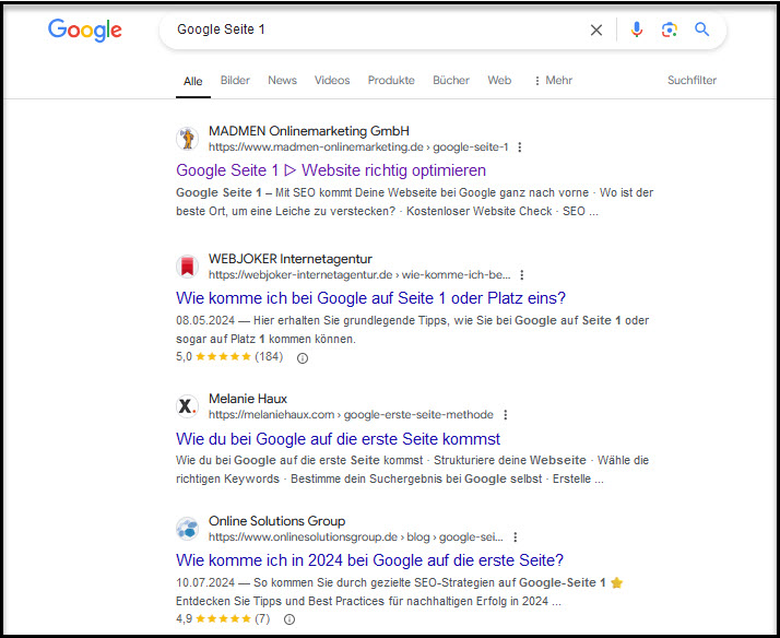 Google Sichtbarkeit erhöhen