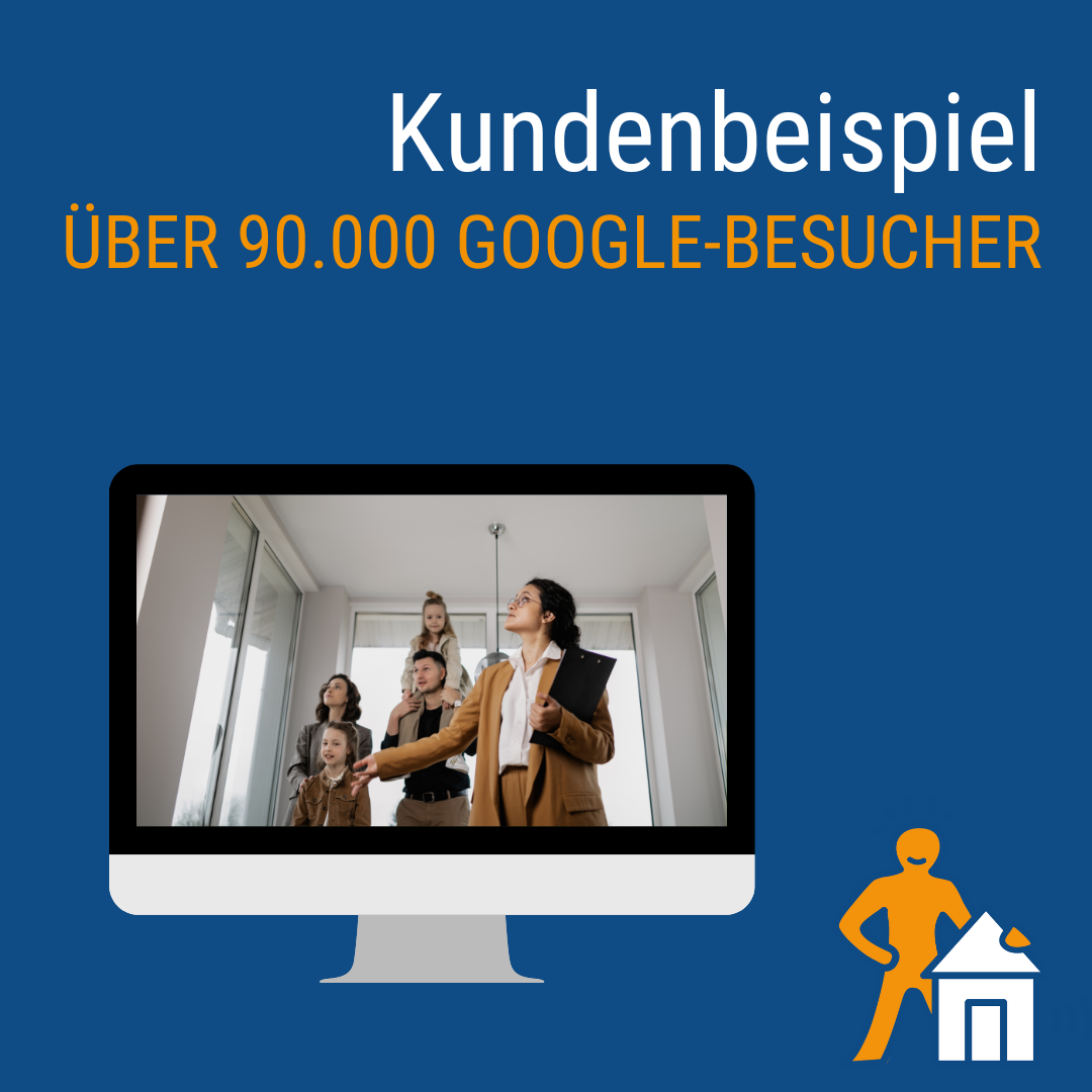 Über 90000 Google Besucher Immobilienmakler
