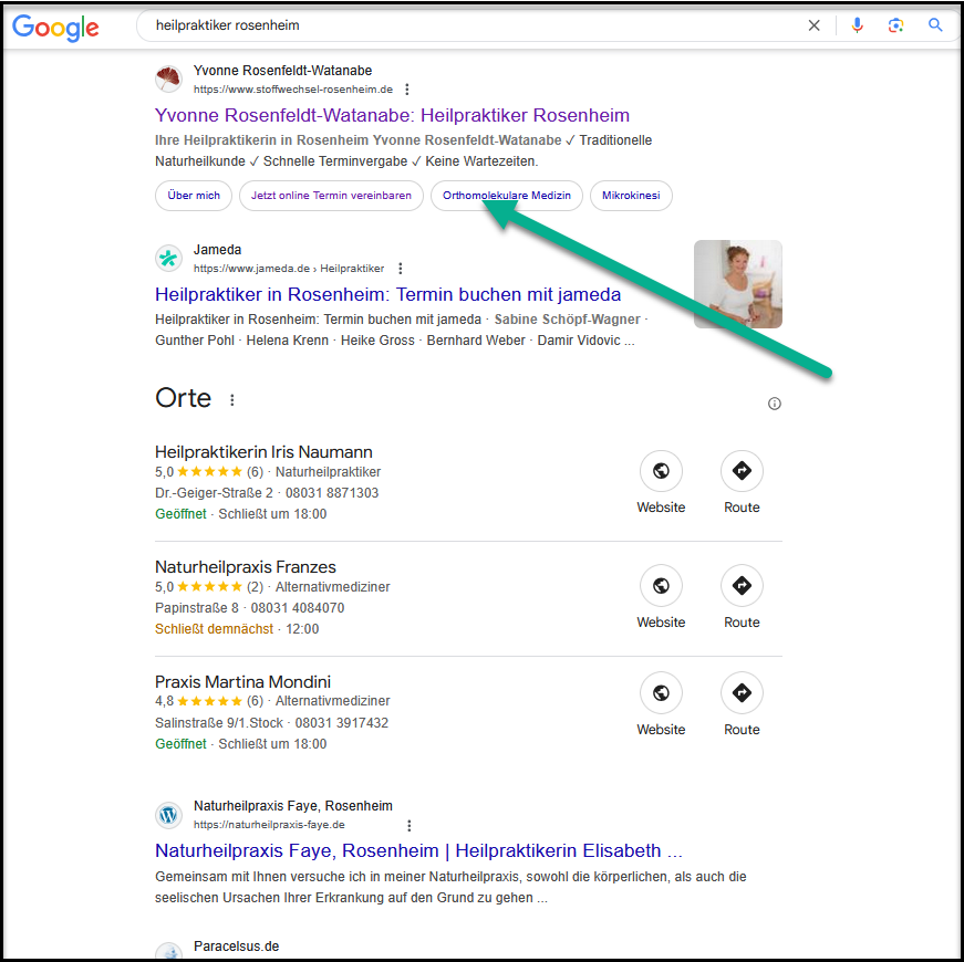 Google Seite 1 Heilpraktiker Rosenheim