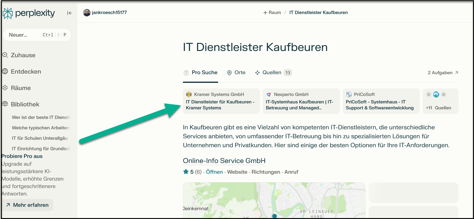 Platz 1 bei Perplexity
