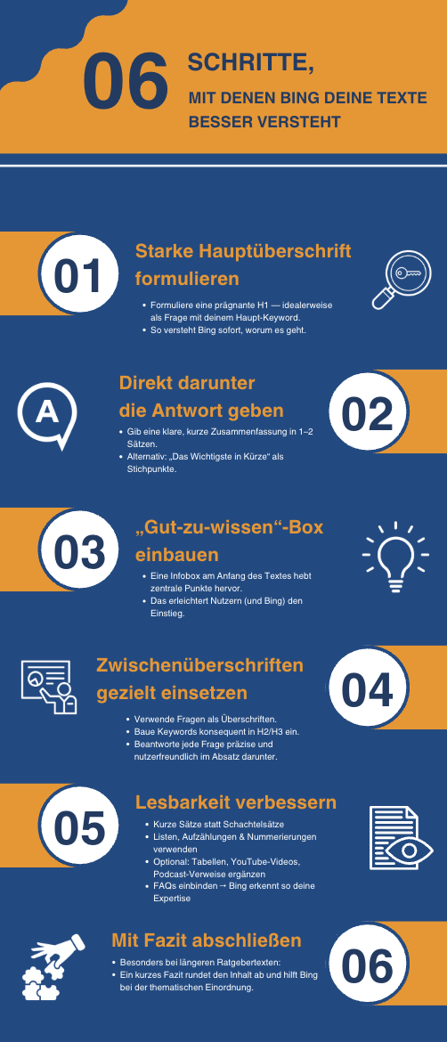 Texte für Bing klar und verständlich strukturieren, How-To-Guide