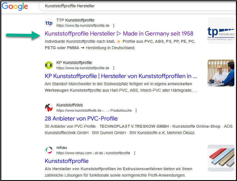 Ranking Kunststoffprofile Hersteller