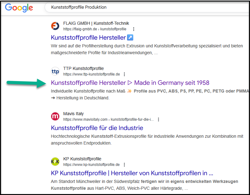 Ranking Kunststoffprofile