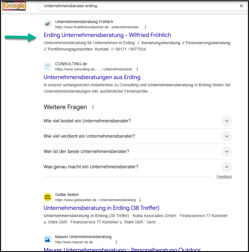 Unternehmensberater Erding