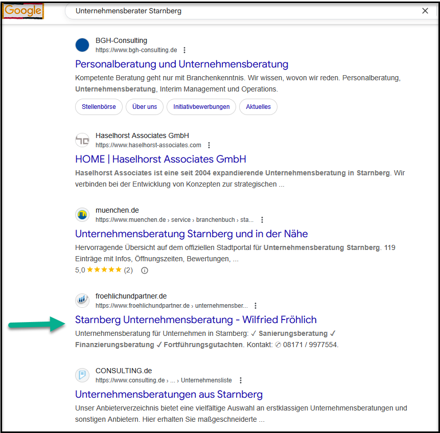 Unternehmensberater Starnberg