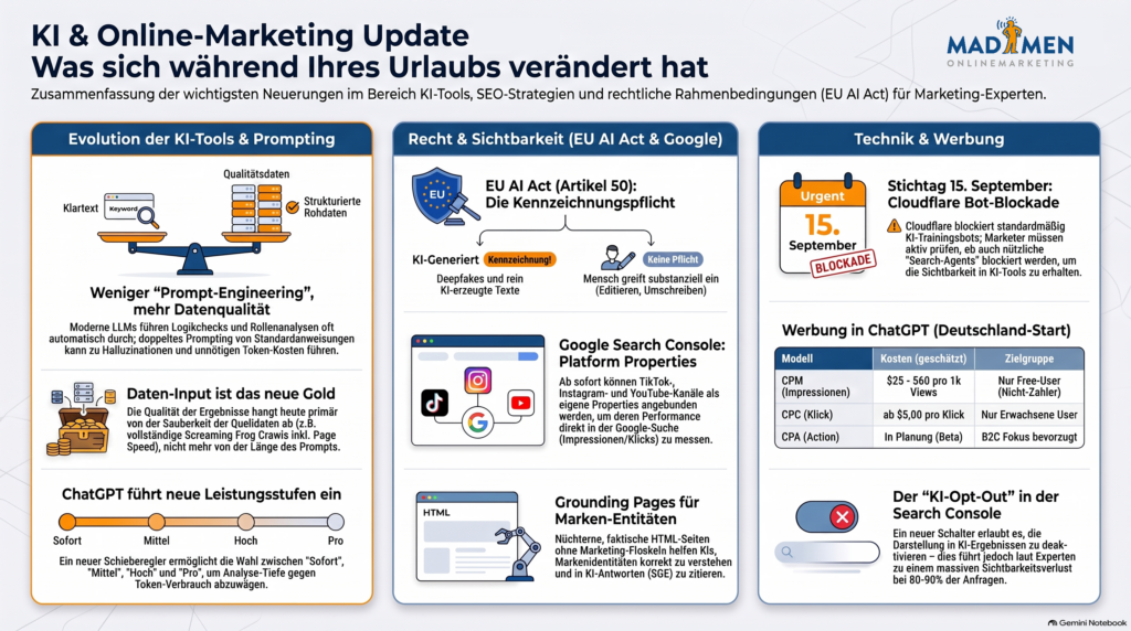 KI und Online-Marketing Update Sommer 2026