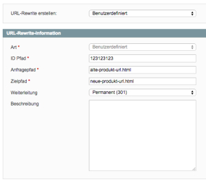 mageno-url-rewrite-verwaltung