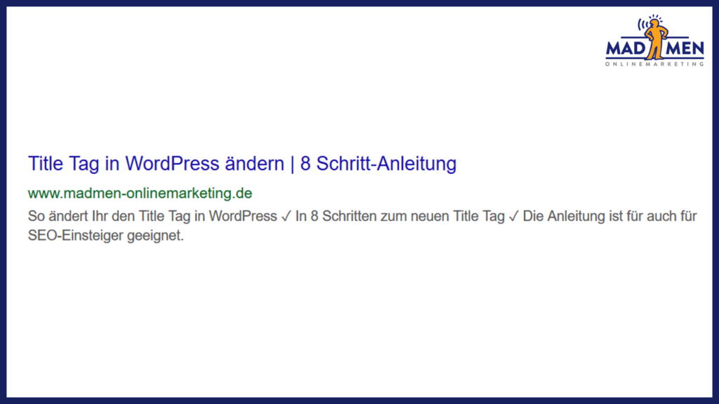 Title Tag in WordPress ändern
